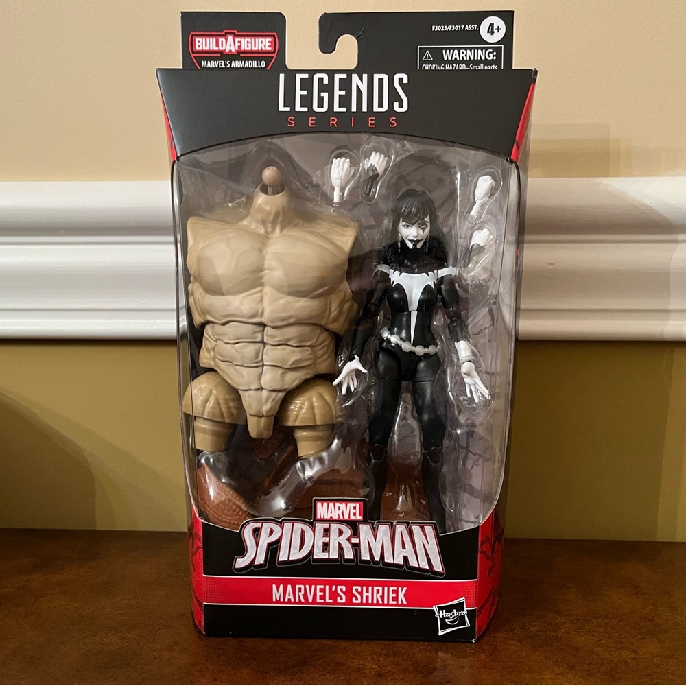 Marvel Legends Spider-Man Shriek Action Figure Toy with Build a Figure Piece